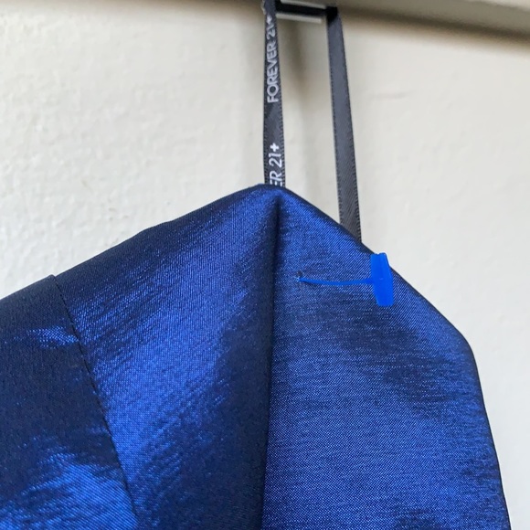 NWOT Forever 21 Plus Strapless Rhinestone Sapphire Dress - Picture 10 of 13